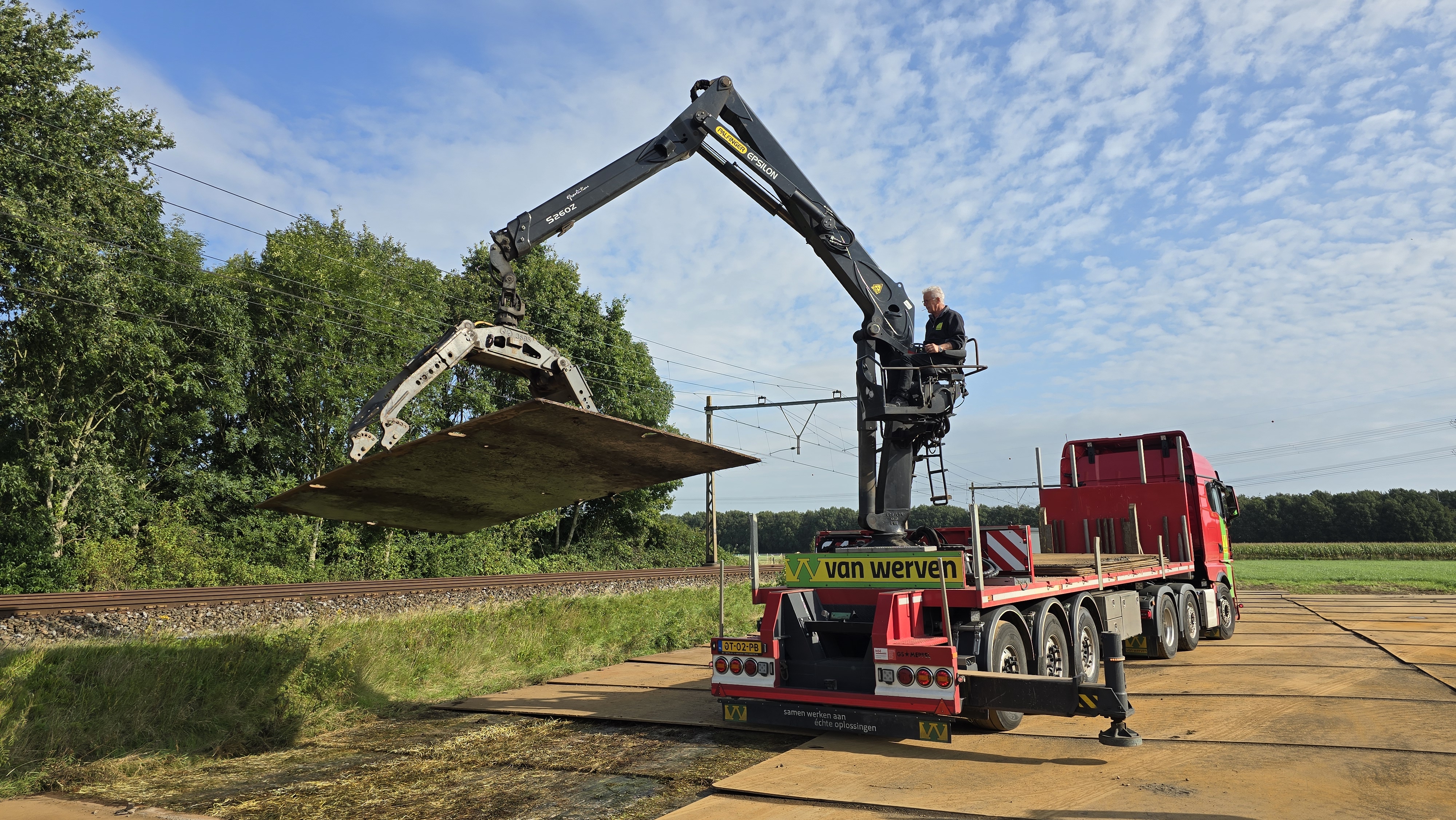Rijplaten en draglineschotten