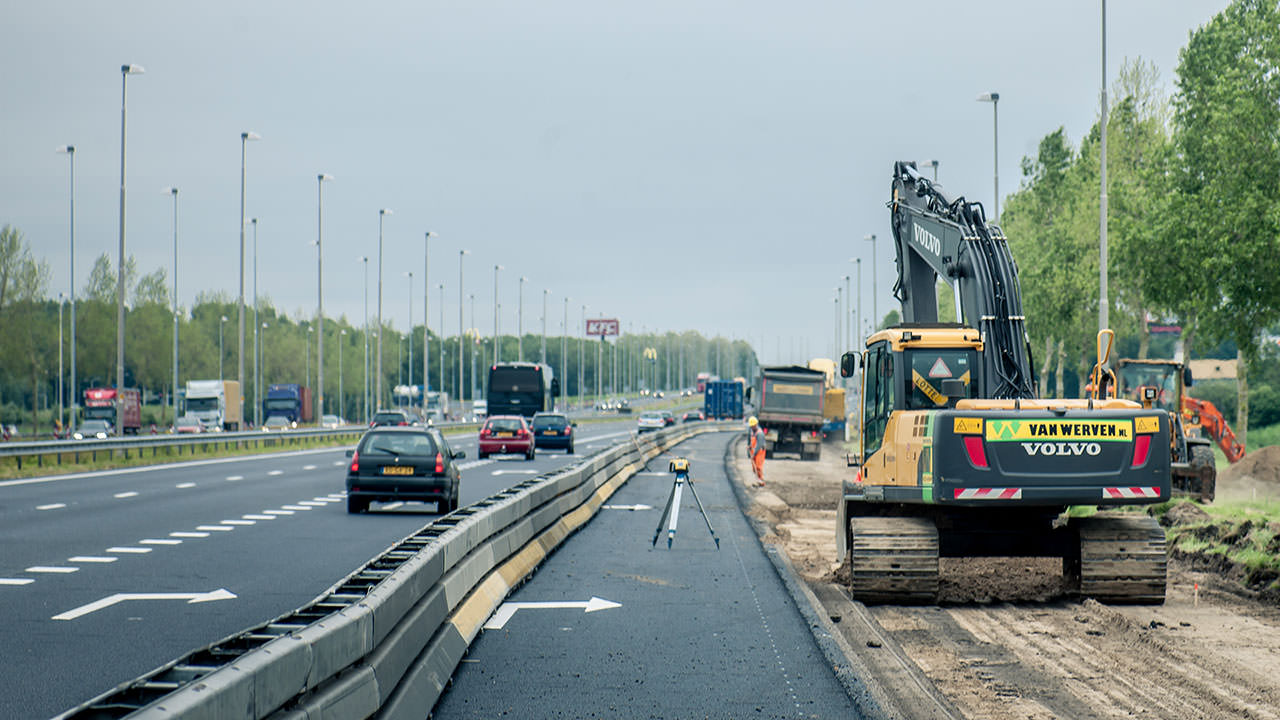 Het machinepark van Van Werven bij het zeventigjarig bestaan in 2015
